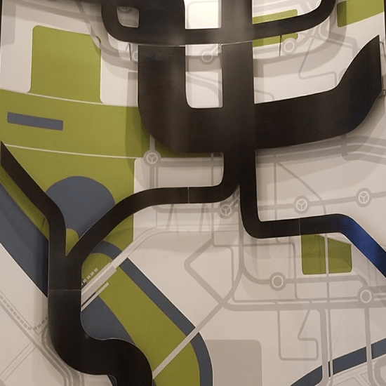 Metal Relief Sculptures | The Daley at Shady Grove Metro Metal Relief Sculptures | The Daley at Shady Grove Metro