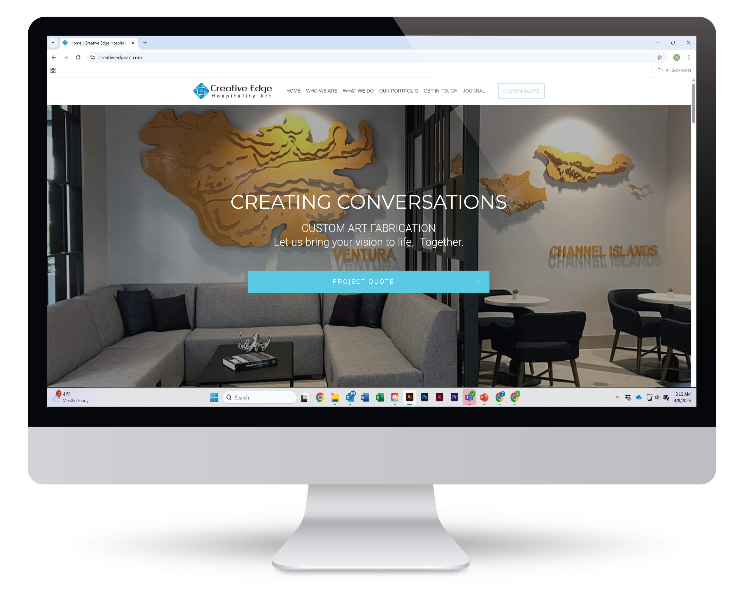 Computer Screen Website-01 Creative Edge website image.