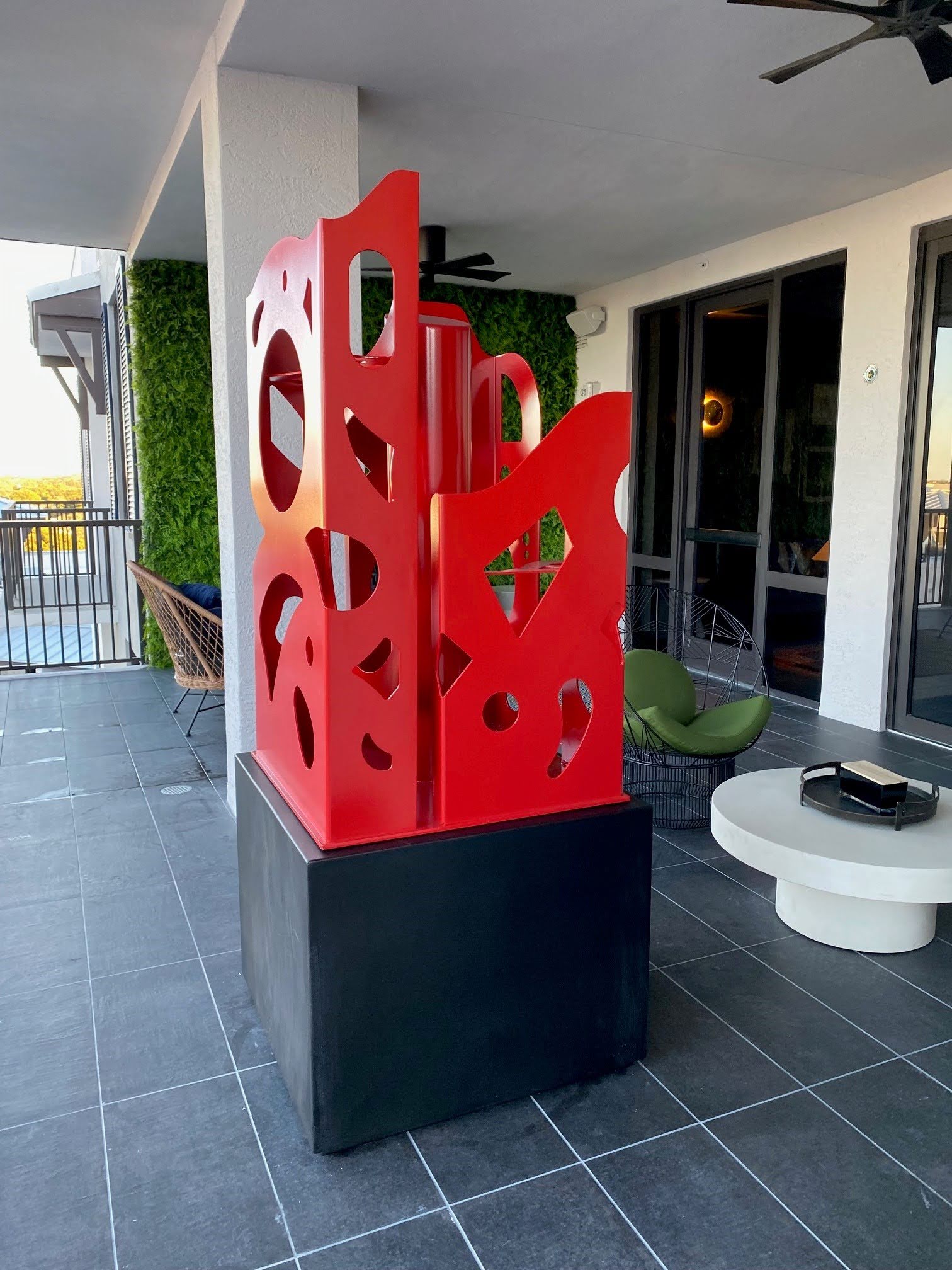 IMAGE 5 Custom metal art with vibrant color.